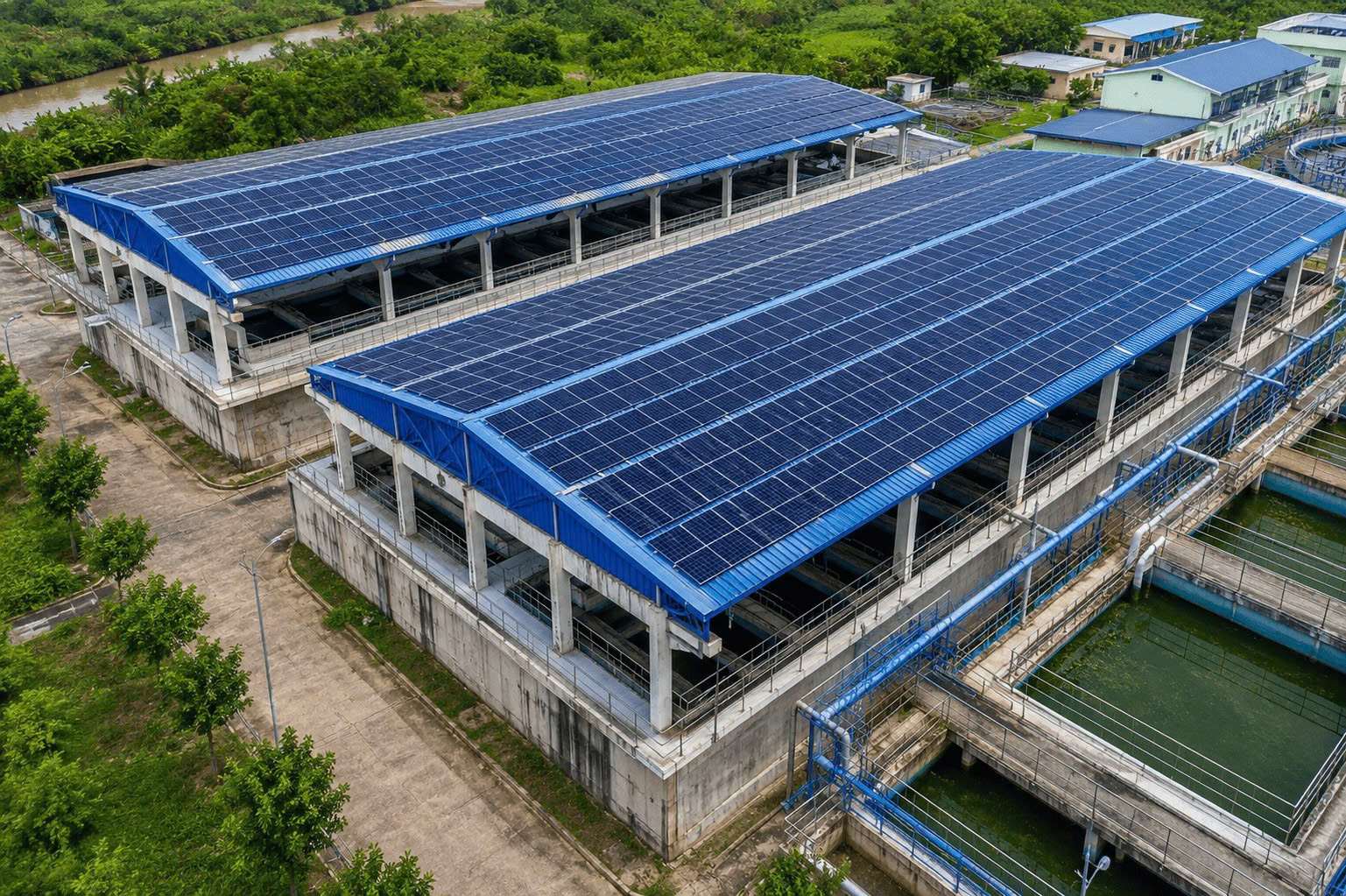 Nhà Máy Nước Sạch Tiền Điện Trên 200 Triệu/Tháng Có Nên Lắp Điện Mặt Trời Không?